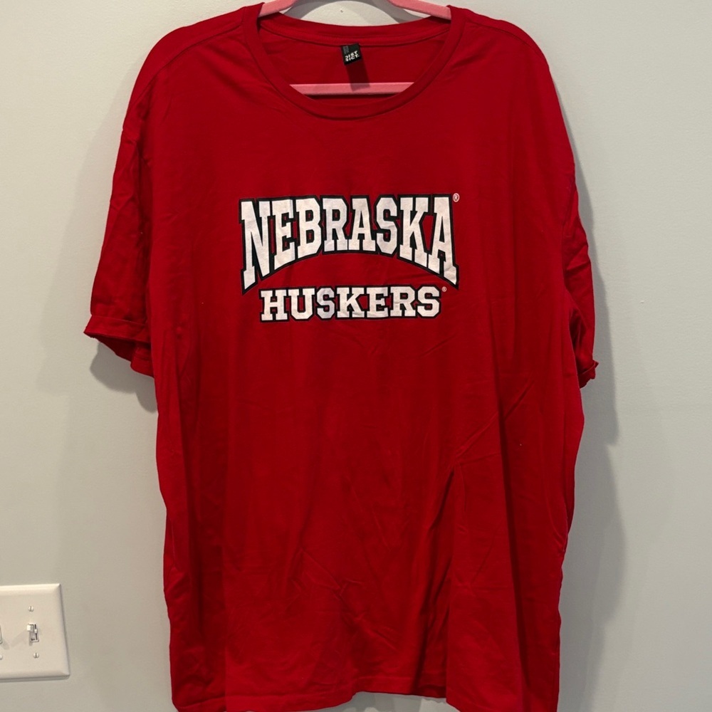 District Red Nebraska Huskers Short Sleeve Tee